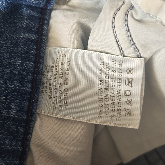 True Religion Liv Relaxed Disressed Skinny Crop Size 28 - Picture 15 of 16